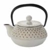 Teekanne Gusseisen Kikko 8dl weiss/gold