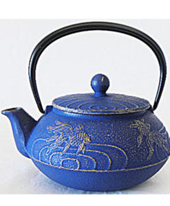 Teekanne Gusseisen Koji 0.6l blau gold