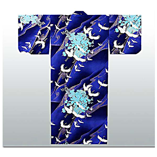 Yukata (Kimono) Kranich