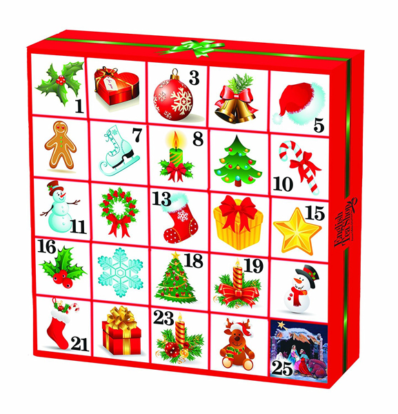 Adventskalender Bio Tee 25x2g Pyramidenbeutel English Tea Shop