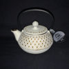 Teekanne Gusseisen Kikko 3dl weiss/gold