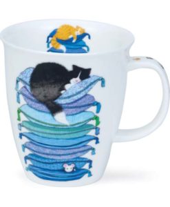 Dunoon_Mug_Sleepy_Cat_blue