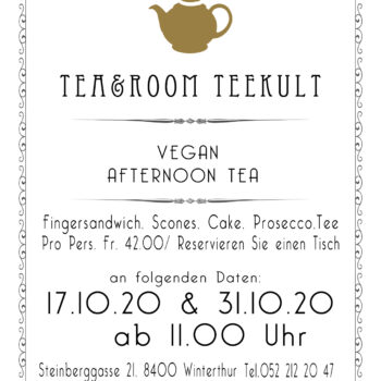VEGAN AFTERNOON TEA IM TEEKULT