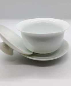 Gaiwan Porzellan weiss 1