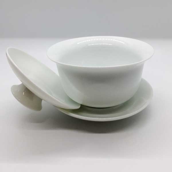 Gaiwan Porzellan weiss 1