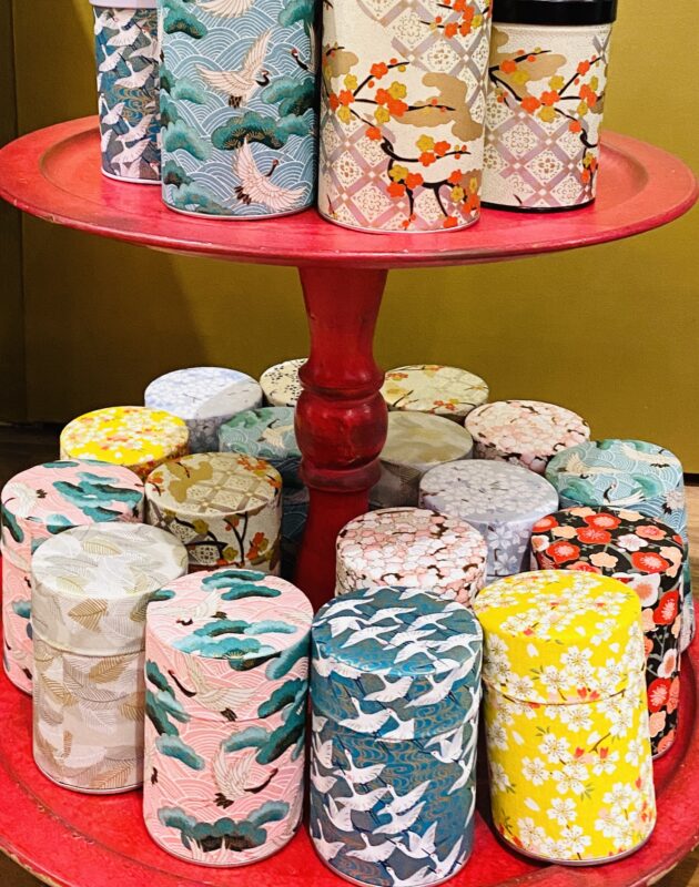 Washi_Teedosen mit Doppelverschluss