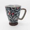 Mug Fleurettes rot schwarz
