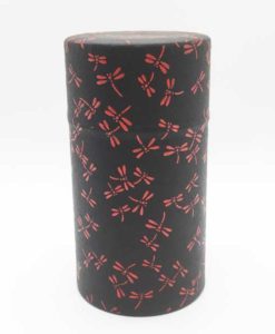 Teedose Libelle schwarz rot