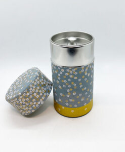 Teedose_Nara_grau_gold_offen