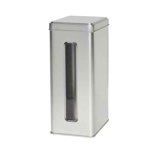 Teedose_rechteckig_Sichtfenster_300g
