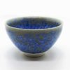Teeschale Crystal Flower blau beige