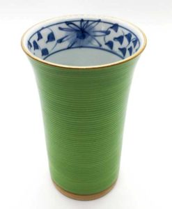 Teeschale gruen gold