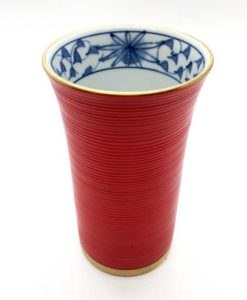 Teeschale rot gold 1
