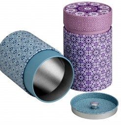 Teedose Andalusia 100g berry rund mit Doppelverschluss – Bild 2