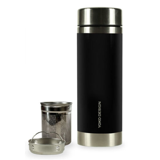 Thermosbecher mit Siebeinsatz 3.5dl schwarz matt