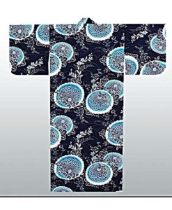 Yukata Kimono blau türkis