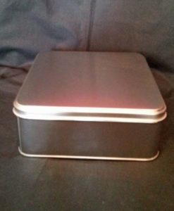 Teedose Geschenke silber gross