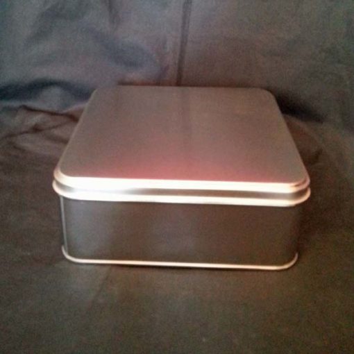 Teedose Geschenke silber gross