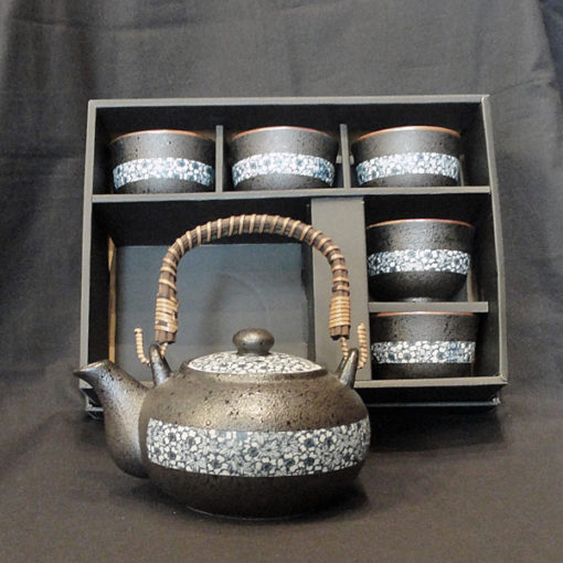 Teekanne Ruiko mit 5 Teeschalen