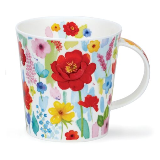 Mug_Dunoon_Floral_Burst_red