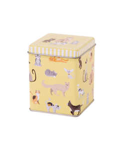 Teedose Cats gelb 100g