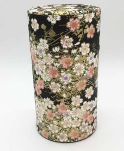 Teedose Cherry Blossom schwarz