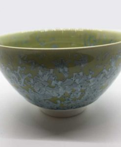 Teeschale Chrystal Flowers gruen tuerkis