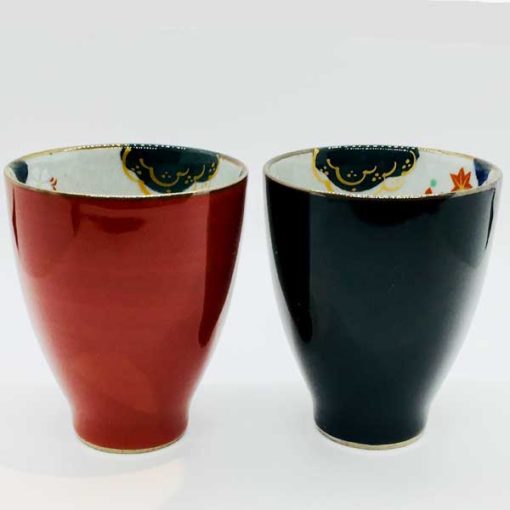 2er Set Teeschale bordeaux